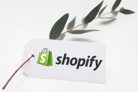 shopify written on a branch tag